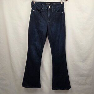 Banana Republic High Rise Flare Dark Wash Jeans Size 28P